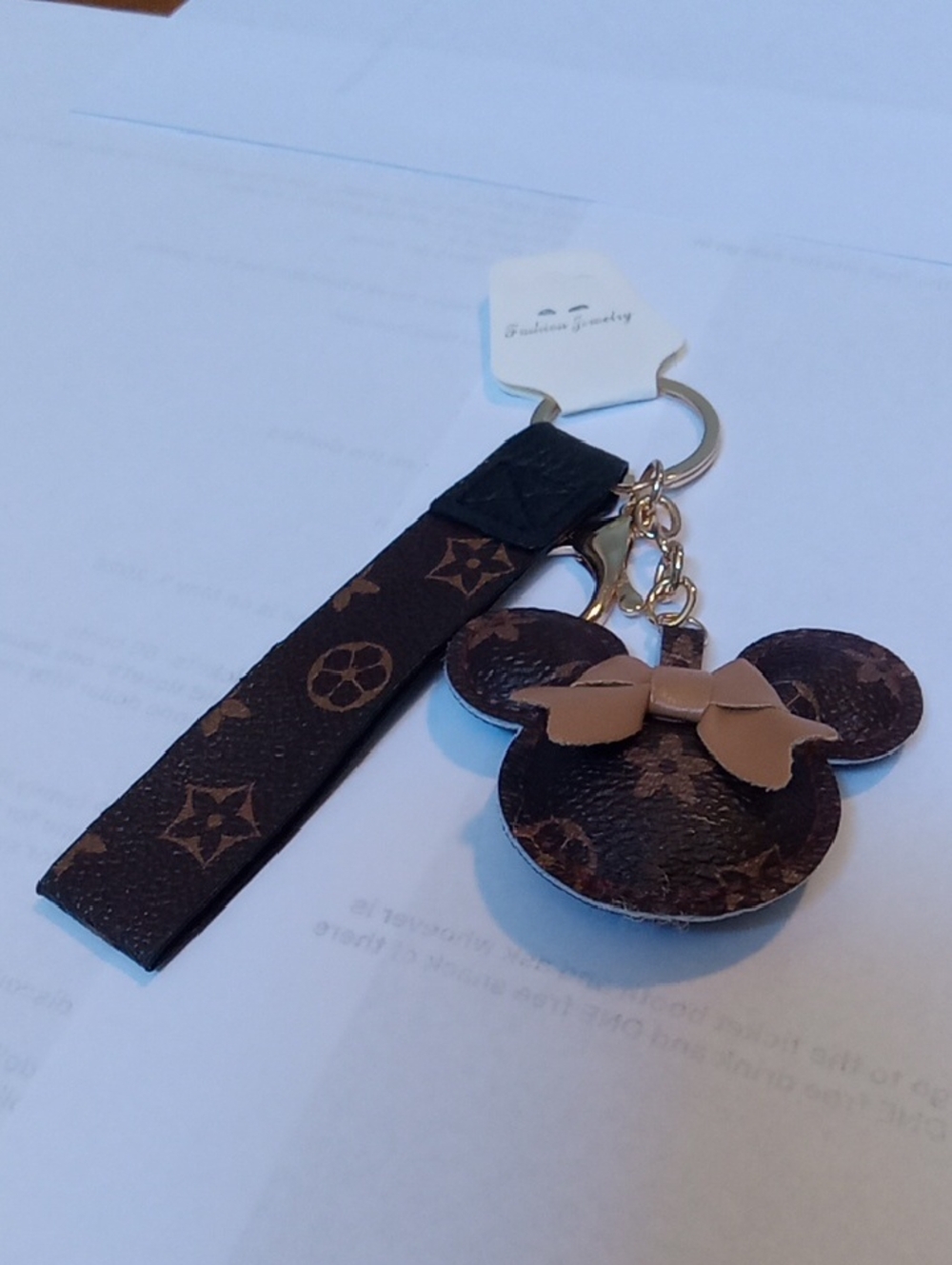 Mouse Head Keychain Or Bag Charm